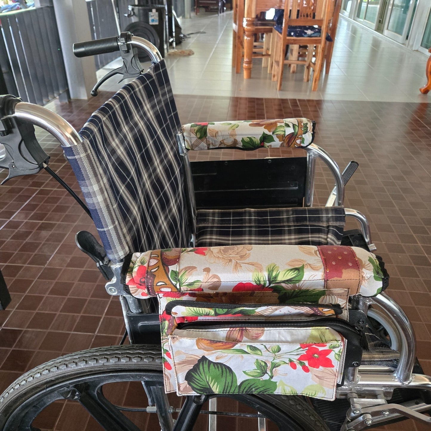 Wheelchair Armrest Bag floral