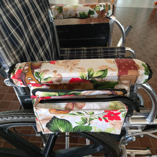 Wheelchair Armrest Bag floral
