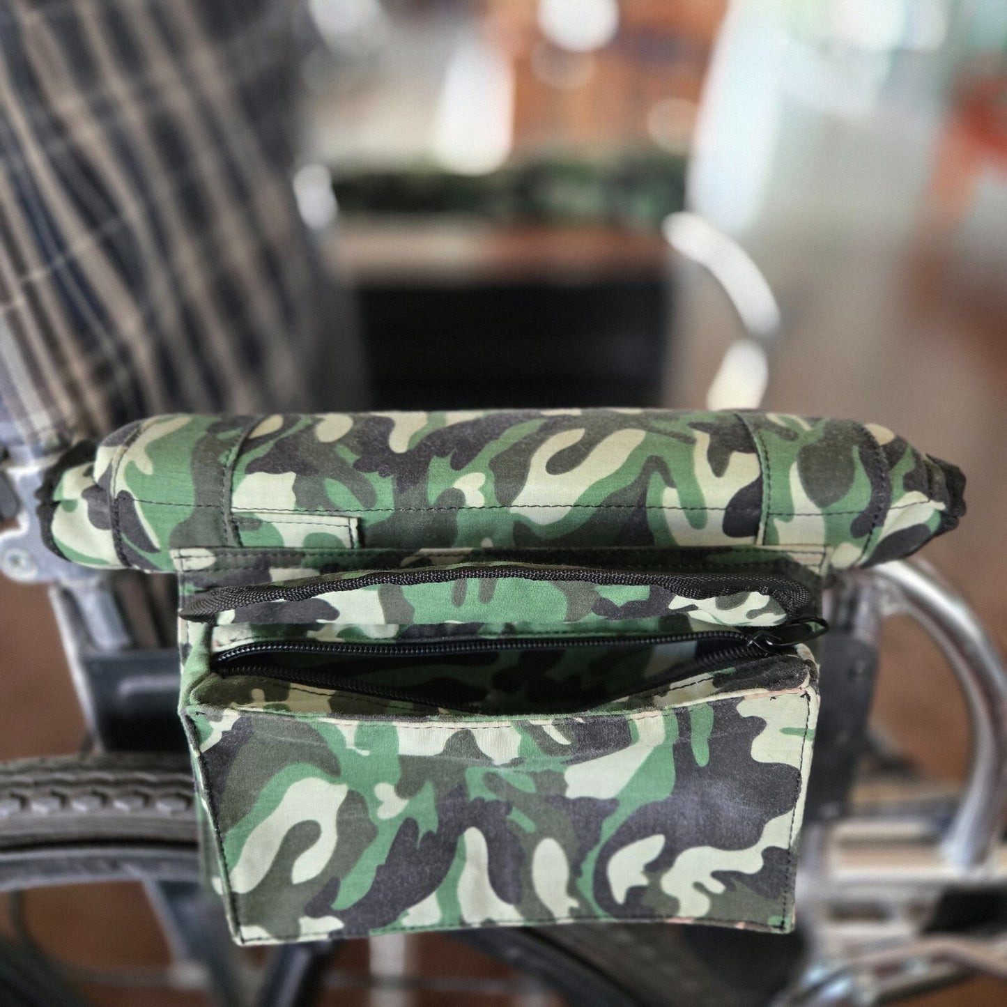 Wheelchair Armrest Bag army