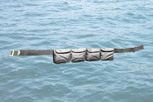 AKM - Scuba Diving Pocket Weight Belts Small 4 pocket Black