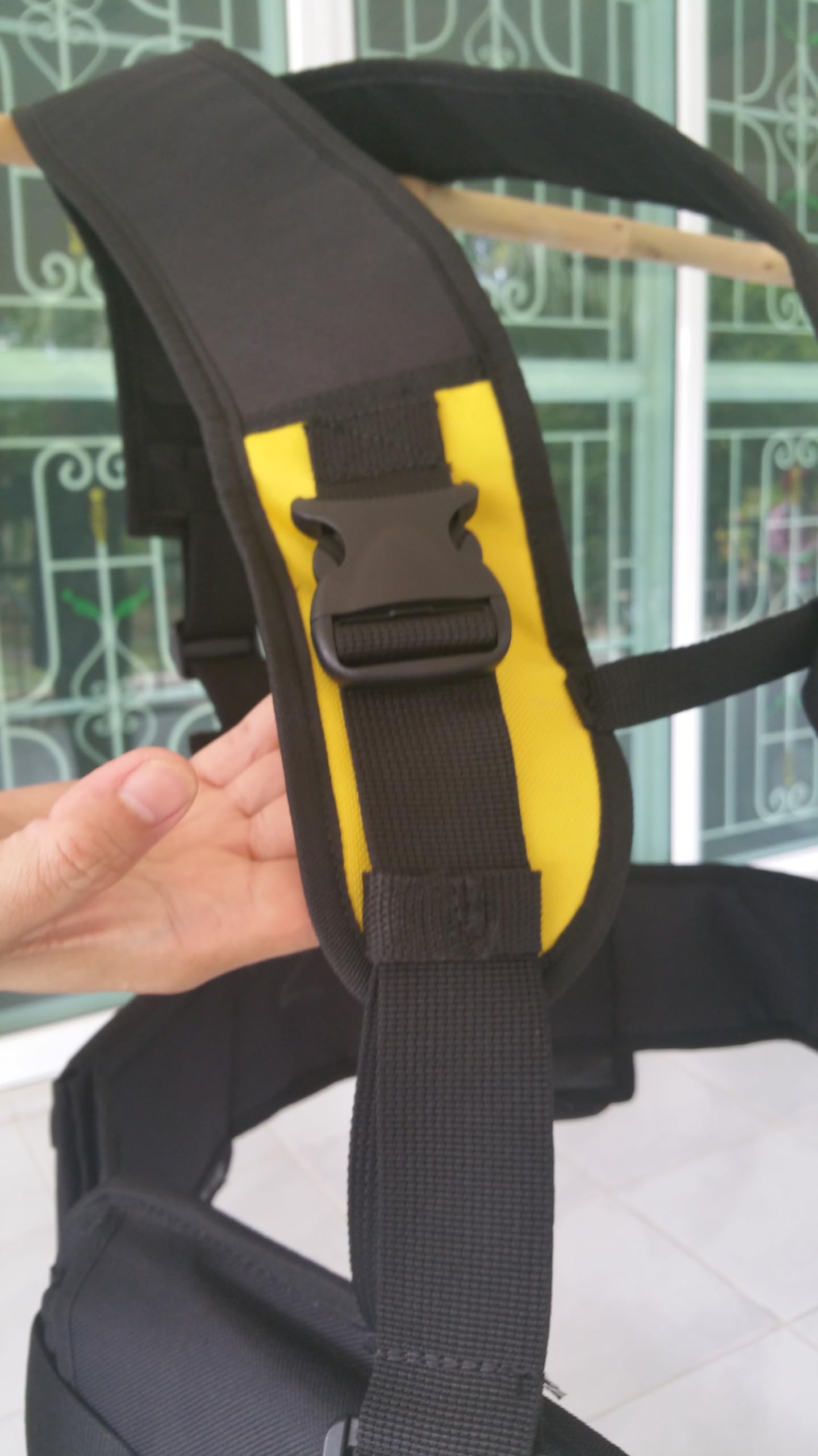 Large AKM SPORTS Scuba Diving Weight Harness, Black and Yellow, ,