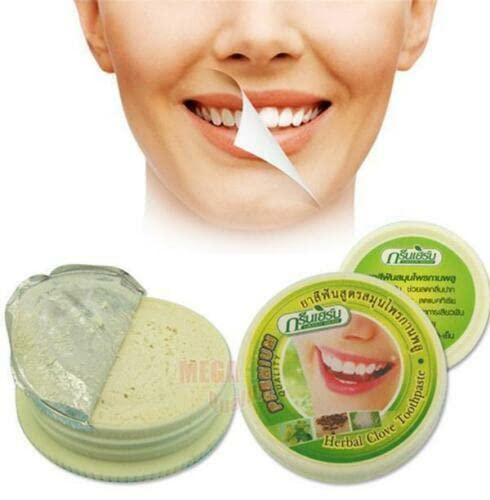 3 X Green HERB Natural Herbal Toothpaste Clove Whitening Teeth Antibacterial