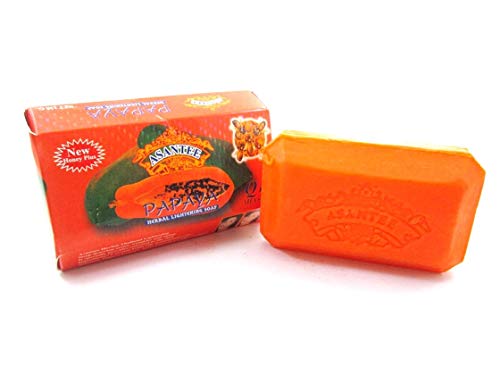 Asantee Papaya & Honey Soap + Q10 Skin Whitening Soap Asantee Herbal Thailand Lightening