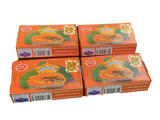 Asantee Thai Papaya Lightening Herbal Skin Soap 135 g (pack of 4