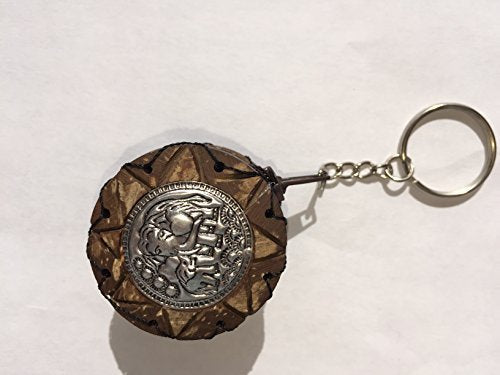 HAND CARVED COCONUT KEY RING