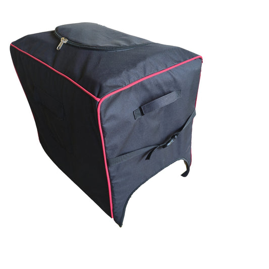 Disability Scooter Travel and Storage Cover, Black with Red Trim