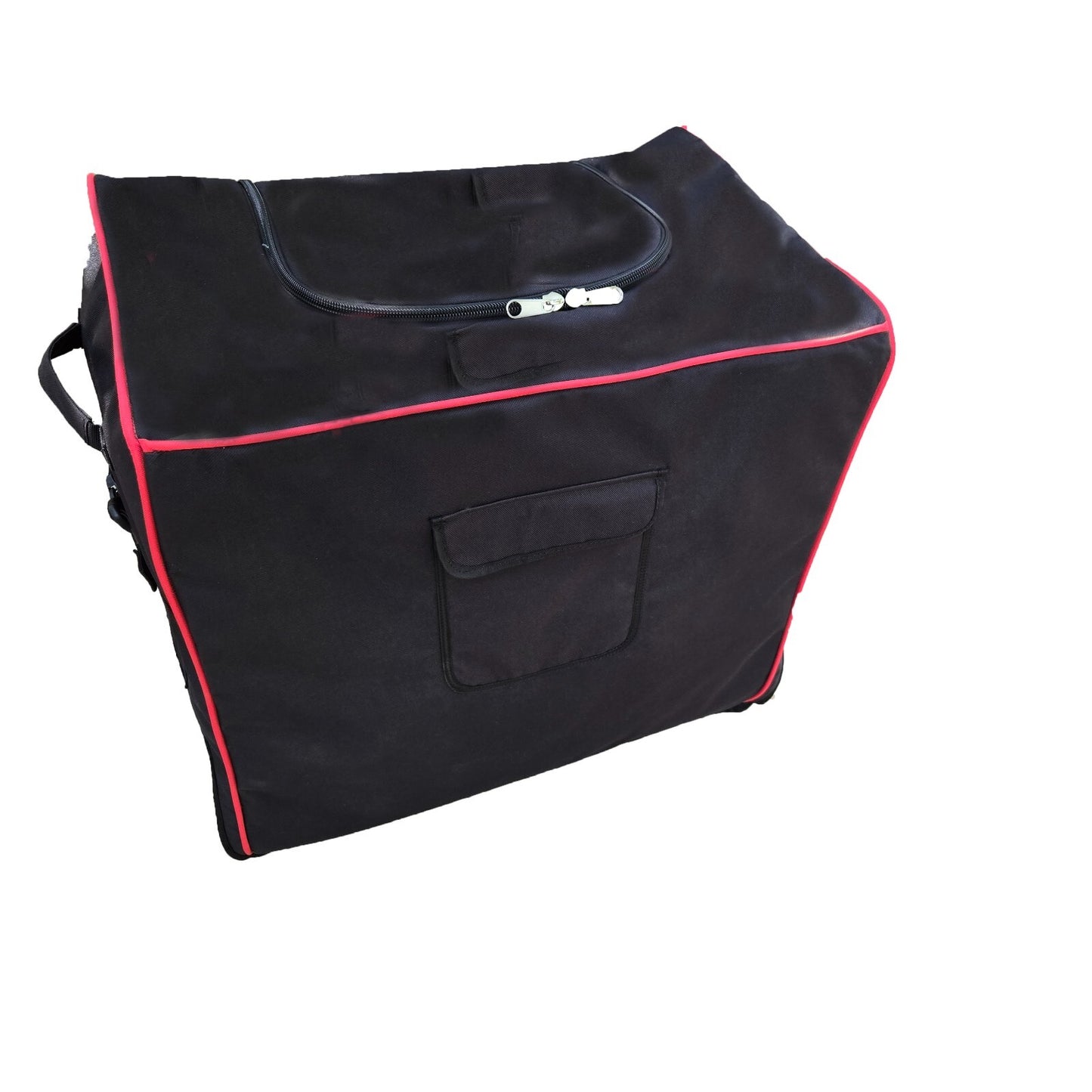 Disability Scooter Travel and Storage Cover, Black with Red Trim