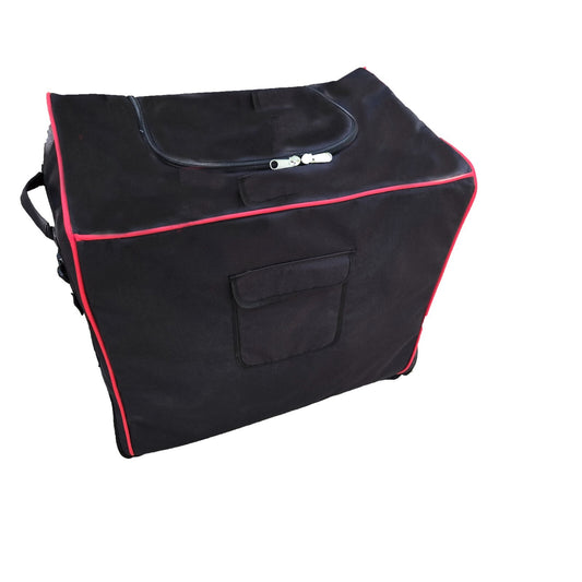 Disability Scooter Travel and Storage Cover, Black with Red Trim