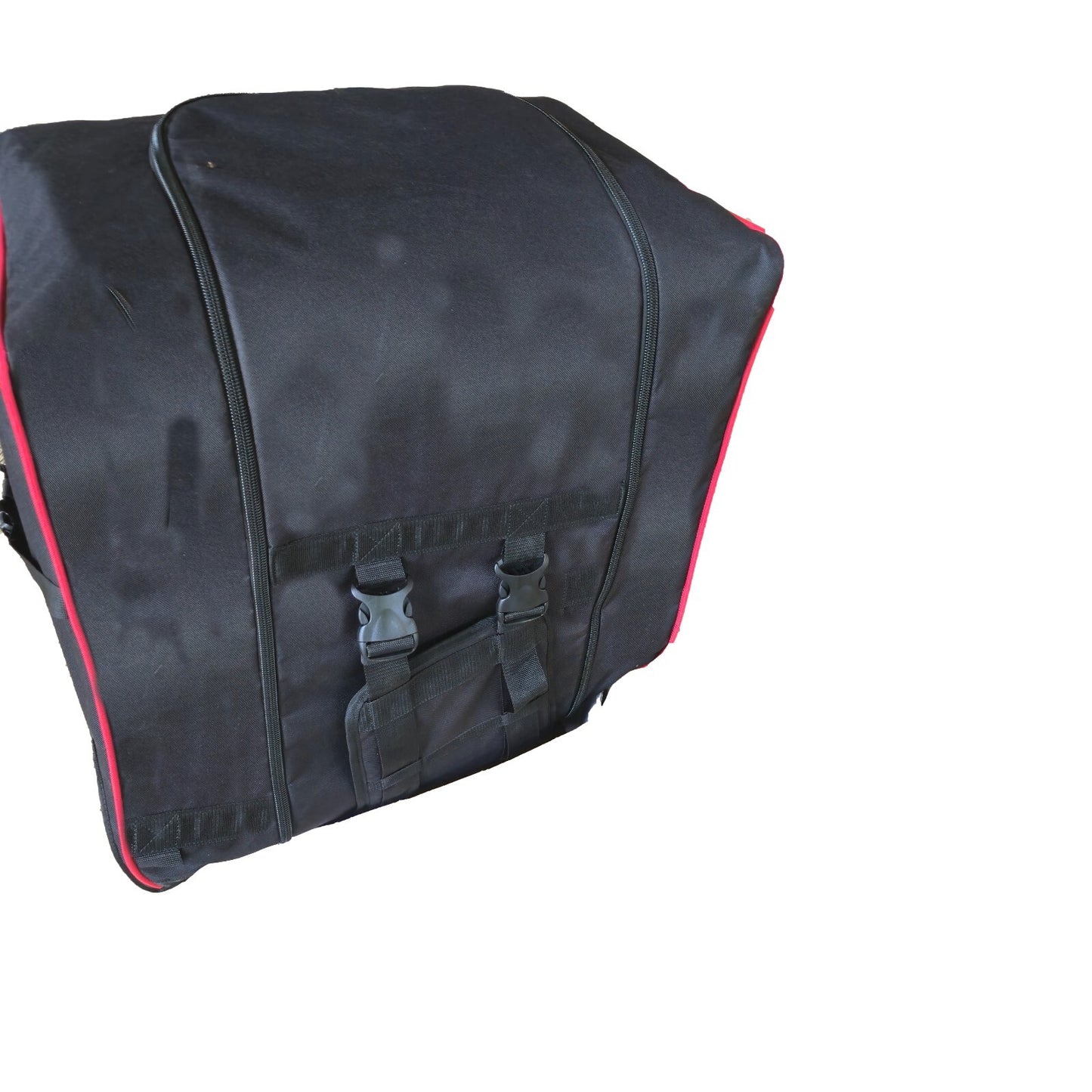 Disability Scooter Travel and Storage Cover, Black with Red Trim