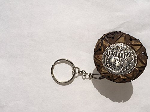HAND CARVED COCONUT KEY RING