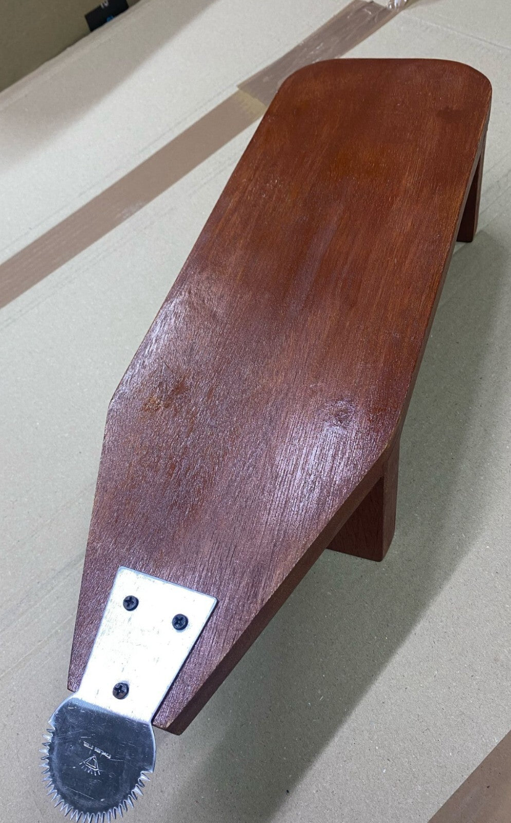 Wooden Coconut Scraper Home Kitchen Tool Stainless Steel Grater