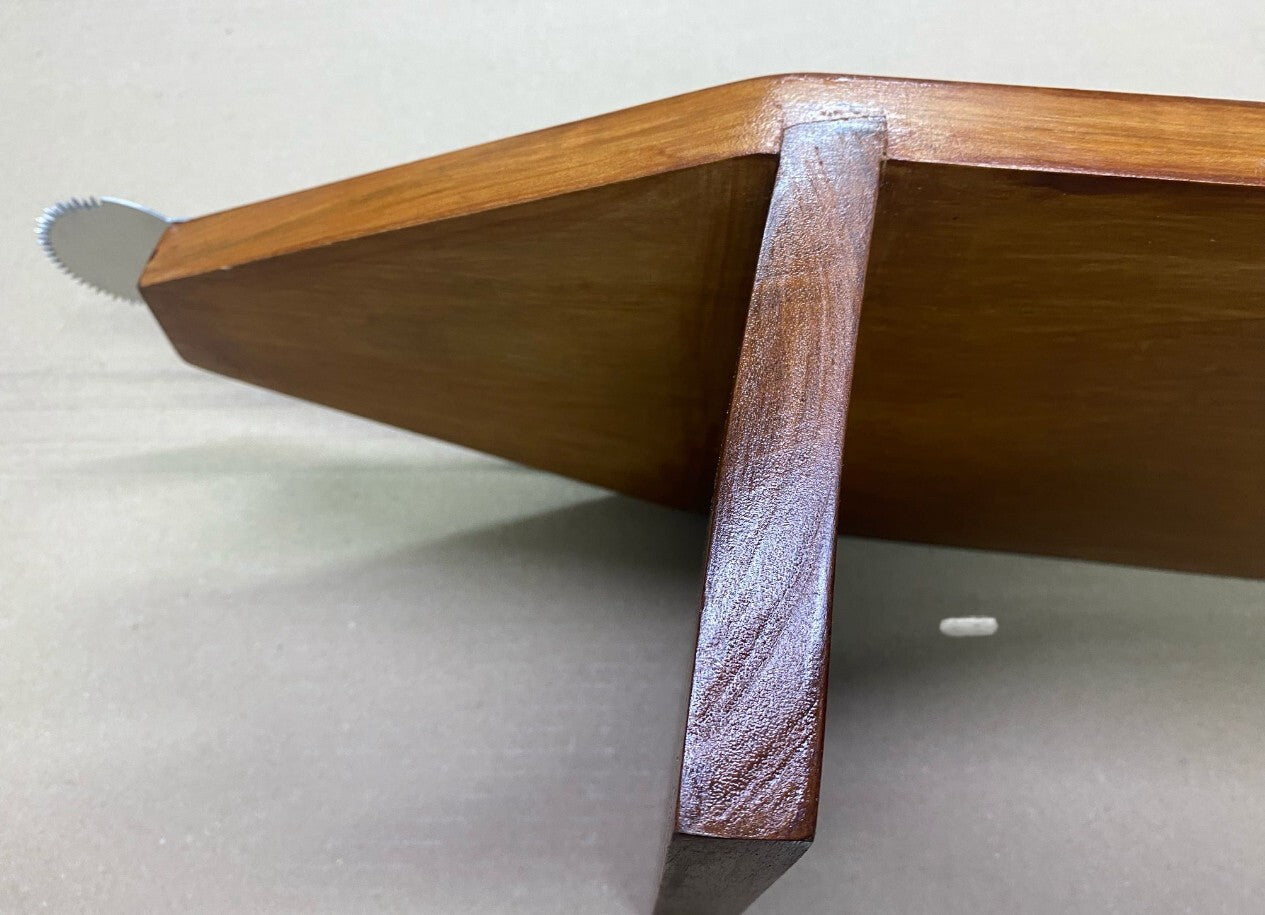 Wooden Coconut Scraper Home Kitchen Tool Stainless Steel Grater