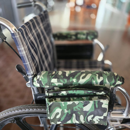 Wheelchair Armrest Bag army