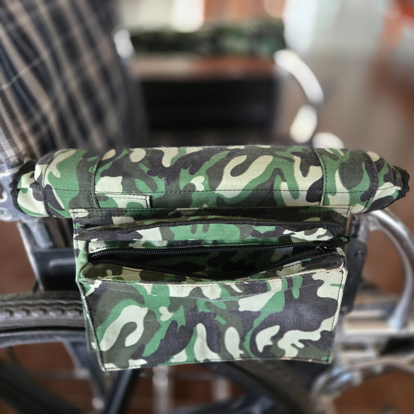 Wheelchair Armrest Bag army