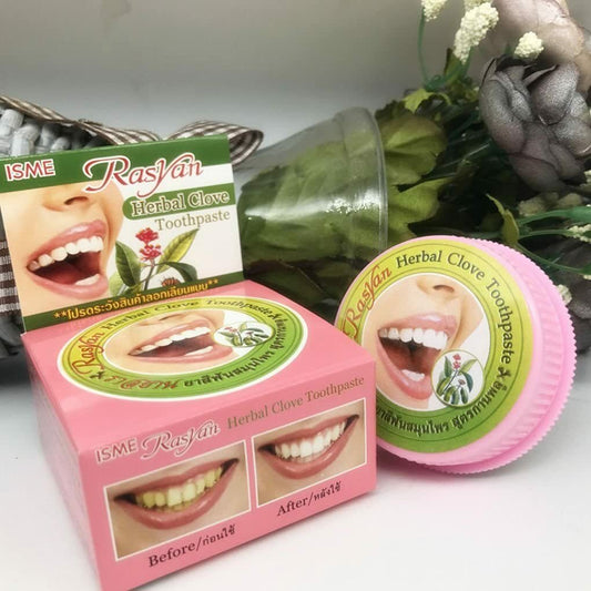 RASYAN Herbal Clove Toothpaste Whitening Removes  Calculus Smoke Stains