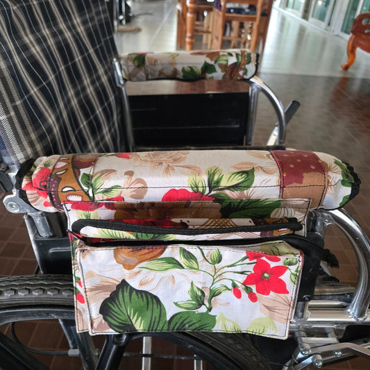 Wheelchair Armrest Bag floral