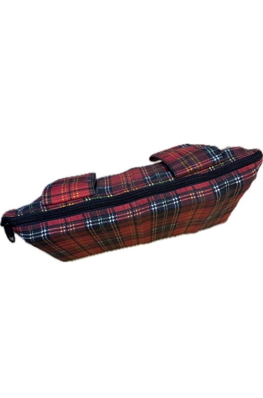 Wheelchair Armrest Bag Tartan