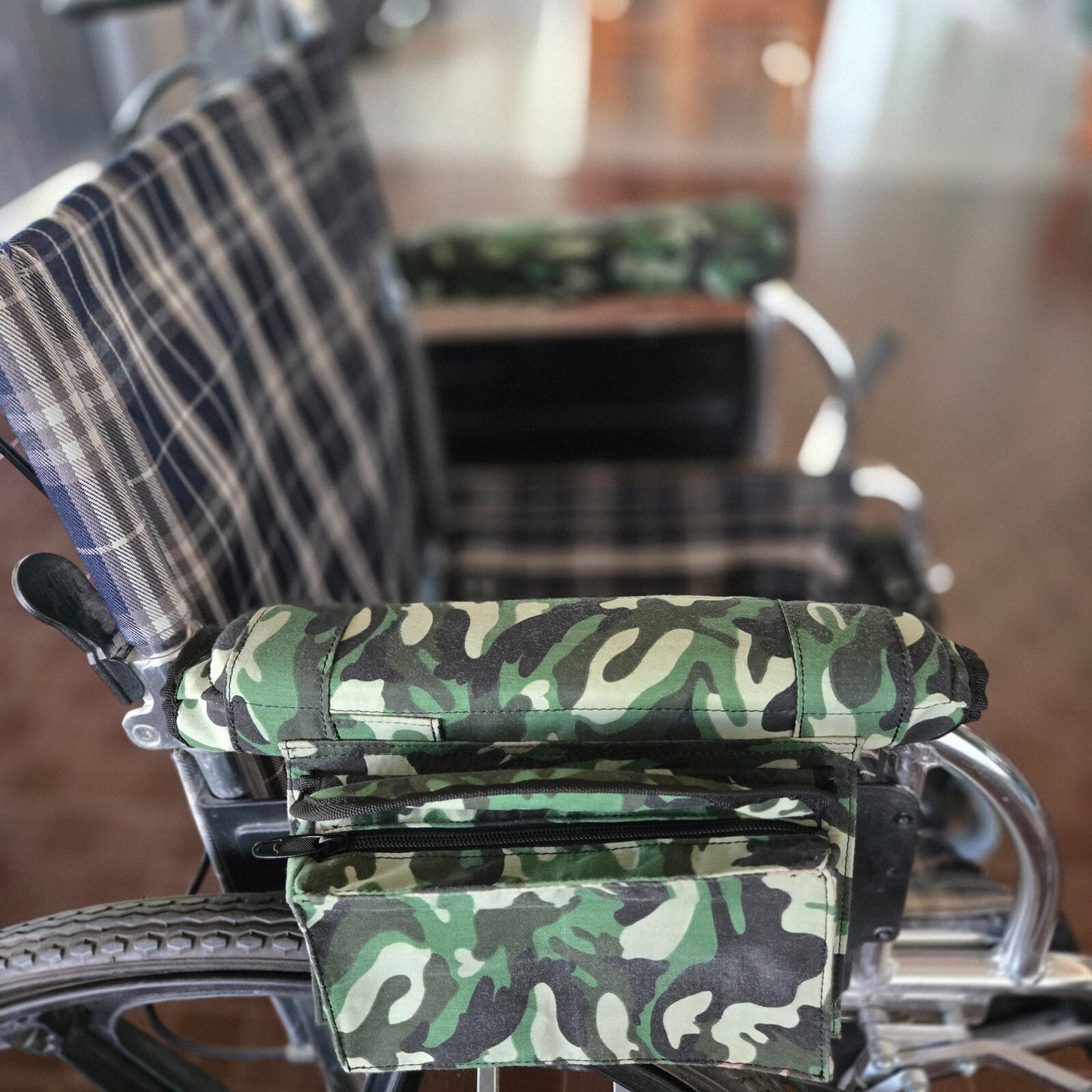 Wheelchair Armrest Bag army
