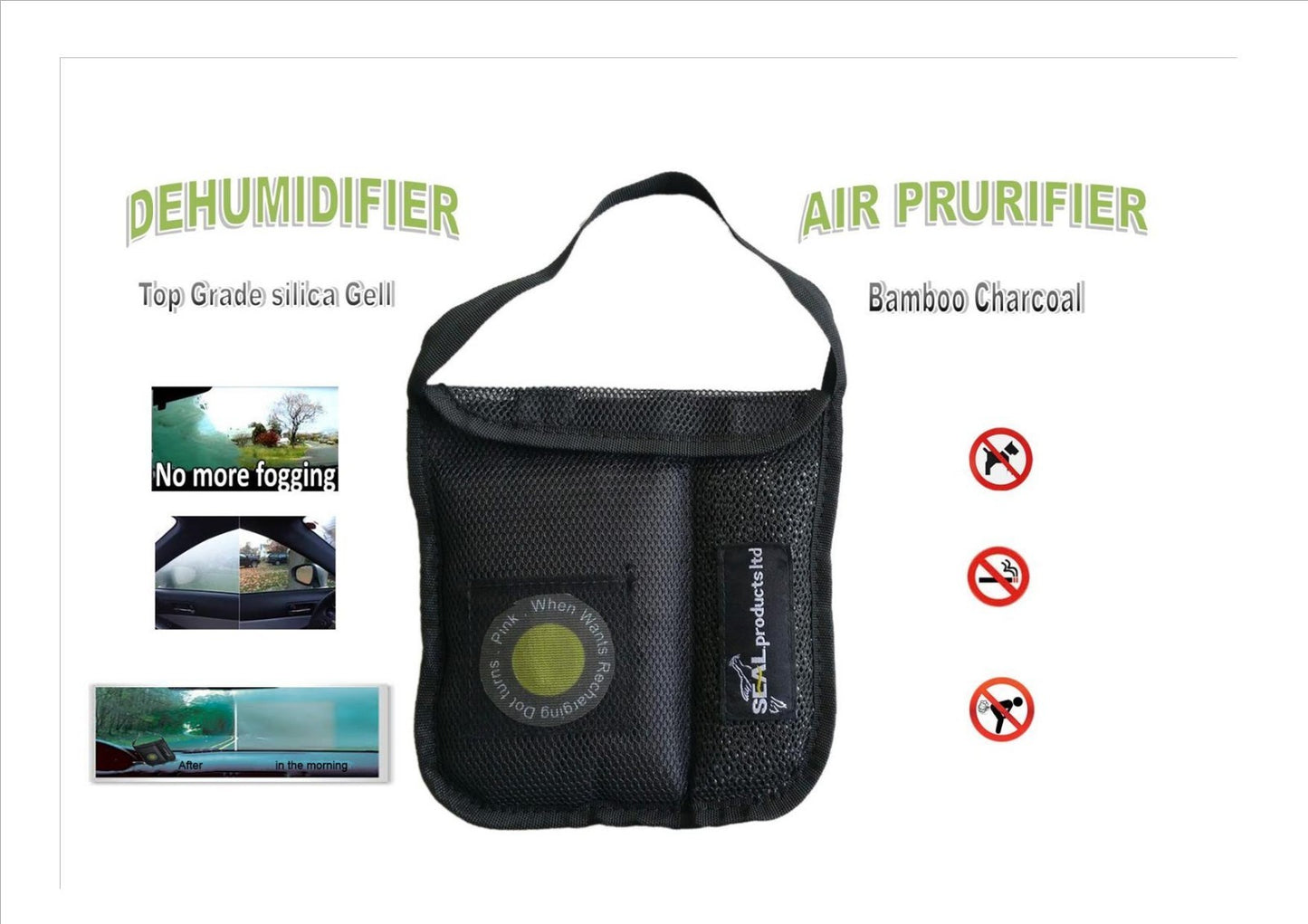 CAR DEHUMIDIFIER  +  AIR PURIFIER /Black Streak