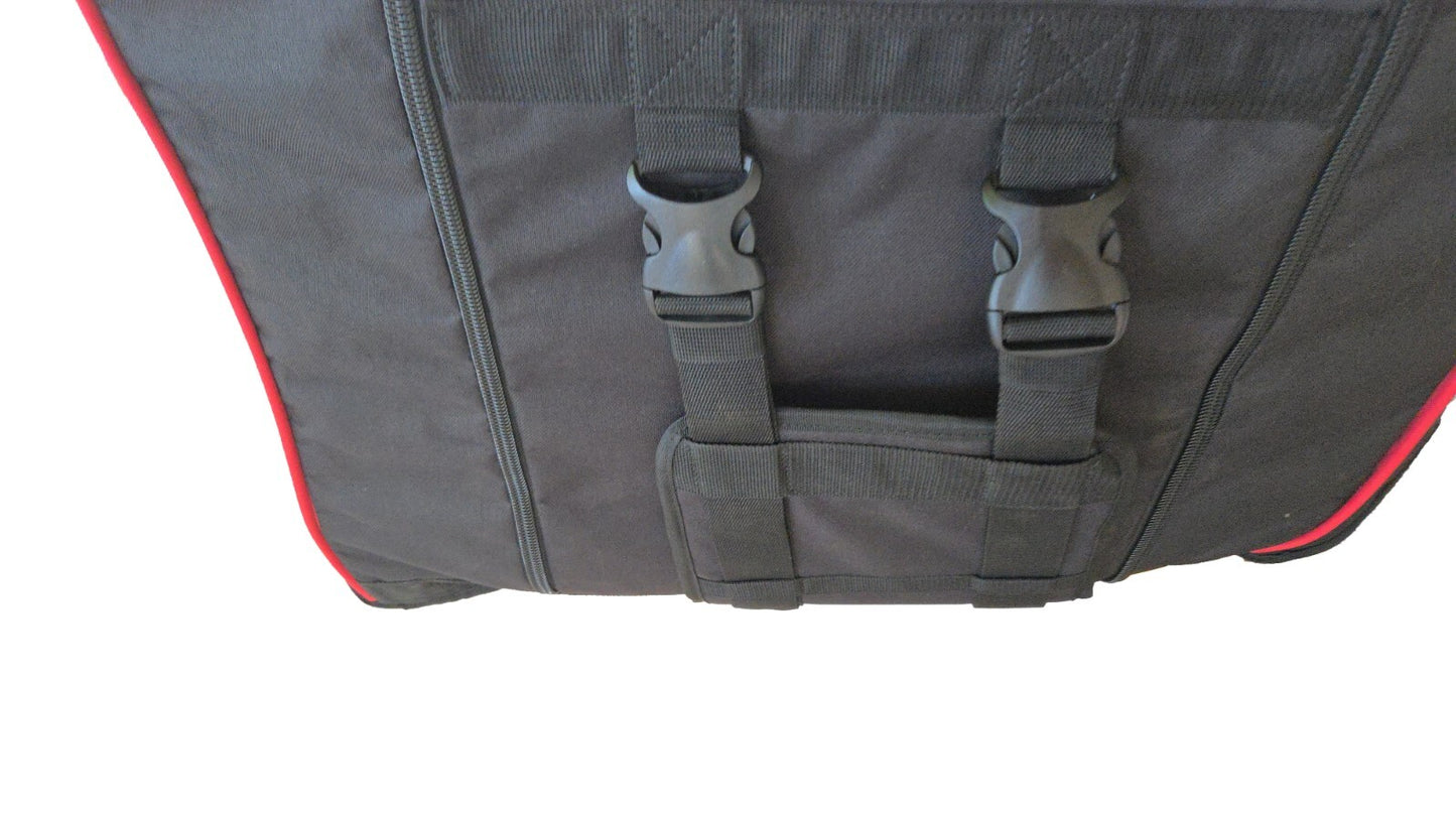 Disability Scooter Travel and Storage Cover, Black with Red Trim