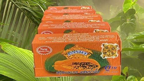 Asantee Honey Plus Thai Papaya Lightening Herbal Soap – Pack of 5