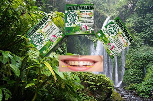 3 xPUNCHALEE Thai Herb Toothpaste 25 g