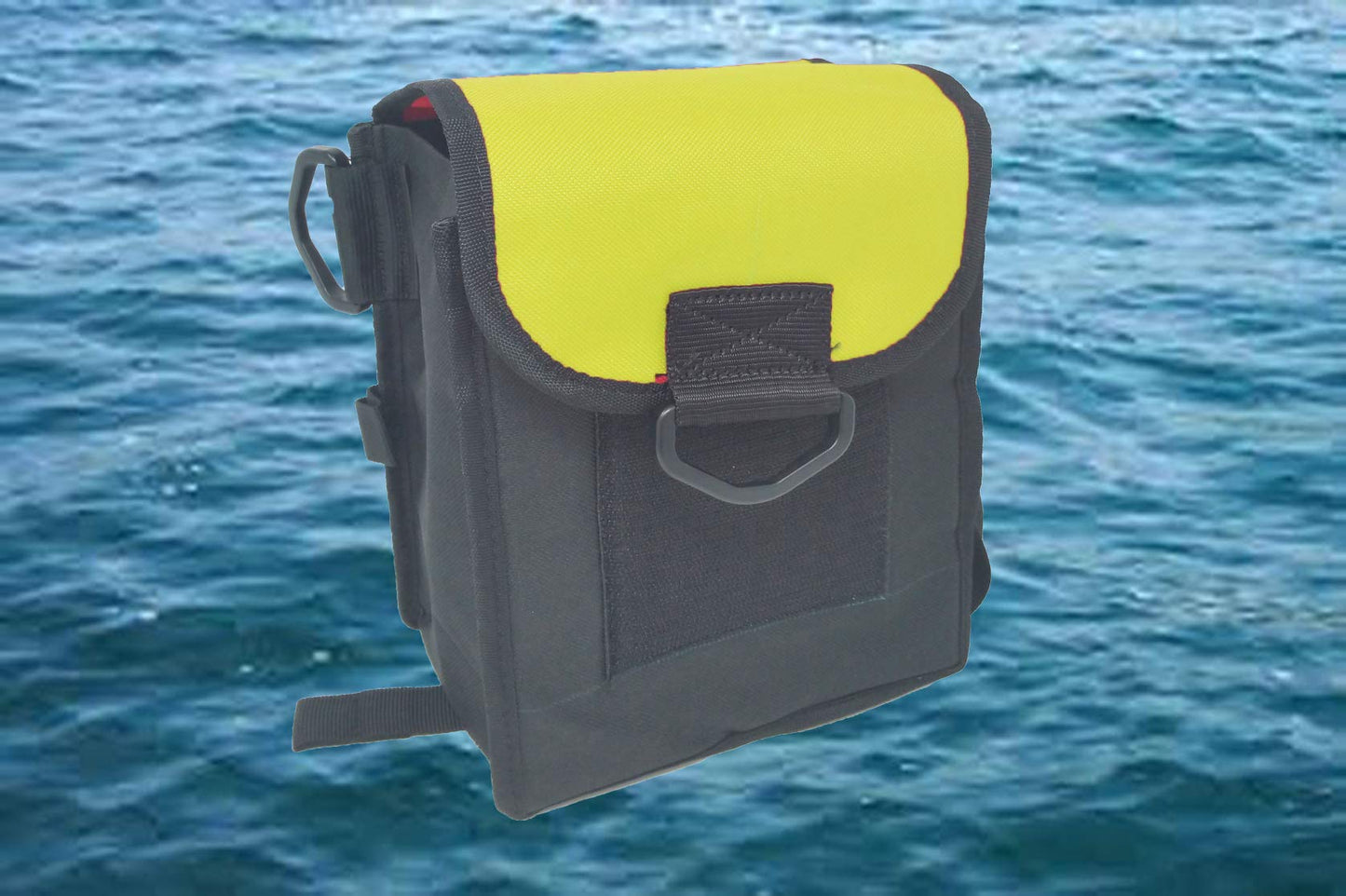 AKM-Scuba Diving Cargo Carying Leg, Strap On Pocket Large Yellow