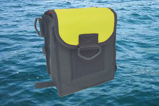AKM-Scuba Diving Cargo Carying Leg, Strap On Pocket Large Yellow