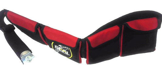 Scuba Diving Pocket Weight Belt-WEIGHT BELT (small 4 pockets 28''- 38'' (71-97 cm), red)