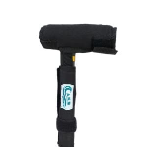 Comfy Folding Walking Stick with Grip Handle and Securing System for Travel