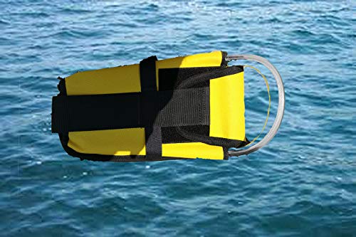 Professional Scuba Diving Weight Harness, Black and Yellow, Adjustable 50.8-66cm Torso Length, Quick-Release Ditch Pockets, Strobe Light Mount Compatible made by  AKM SPORTS @akmsports.com