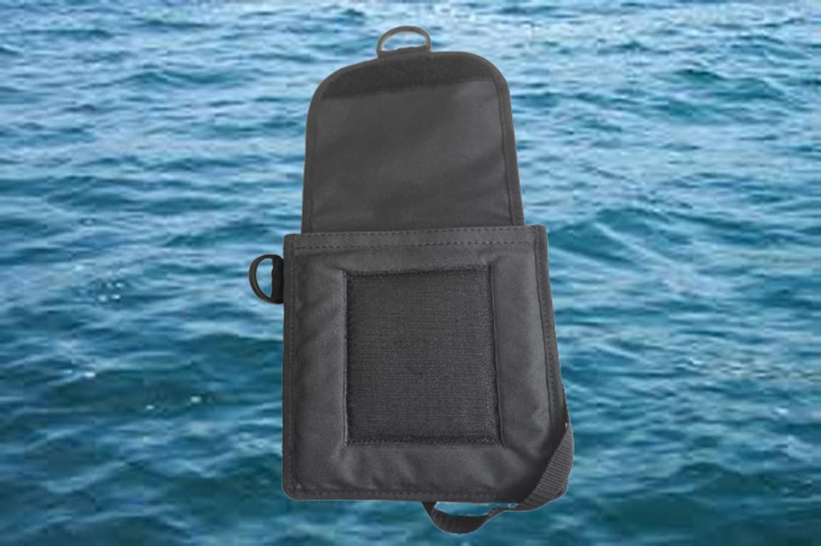 AKM-Scuba Diving Cargo Carying Leg, Strap On Pocket Large Black