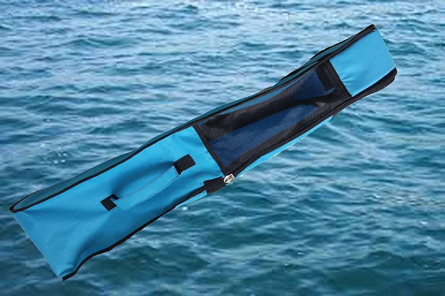 Blue Scuba Fin Bag with Internal Mask Compartment - Snorkeling Gear Essentials