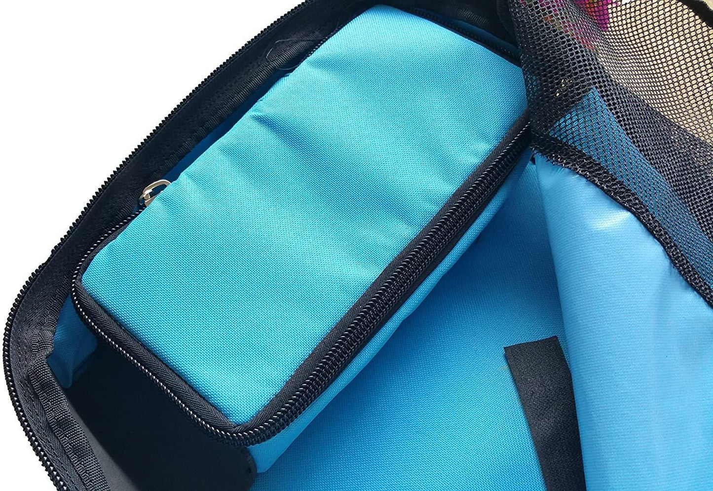 Blue Scuba Fin Bag with Internal Mask Compartment - Snorkeling Gear Essentials