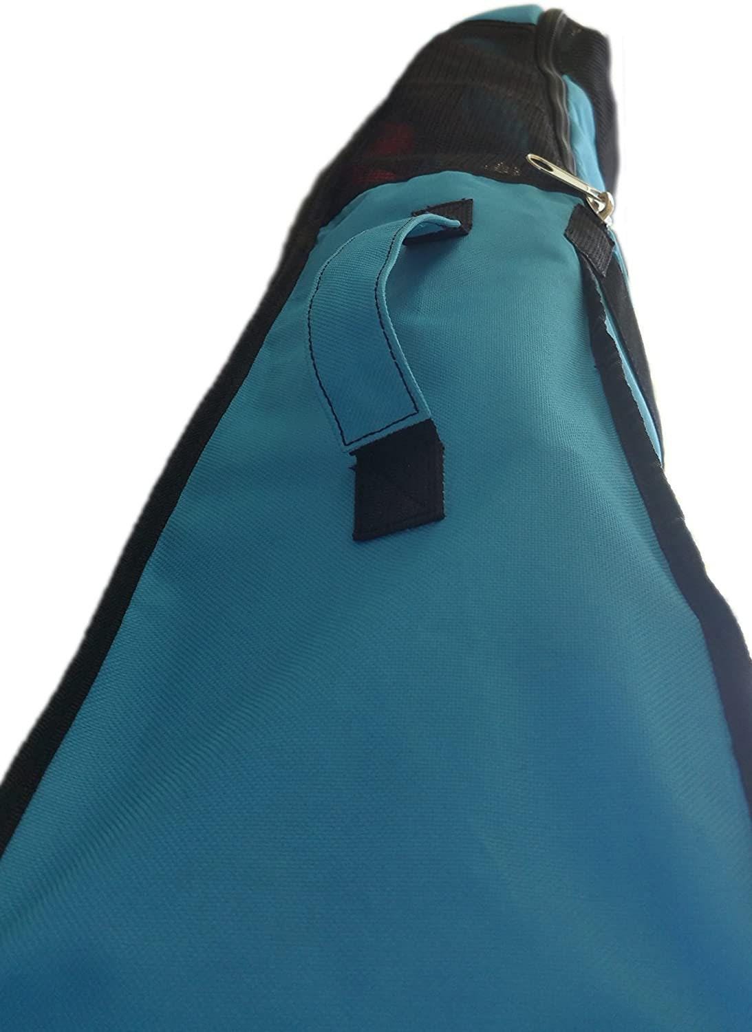 Blue Scuba Fin Bag with Internal Mask Compartment - Snorkeling Gear Essentials