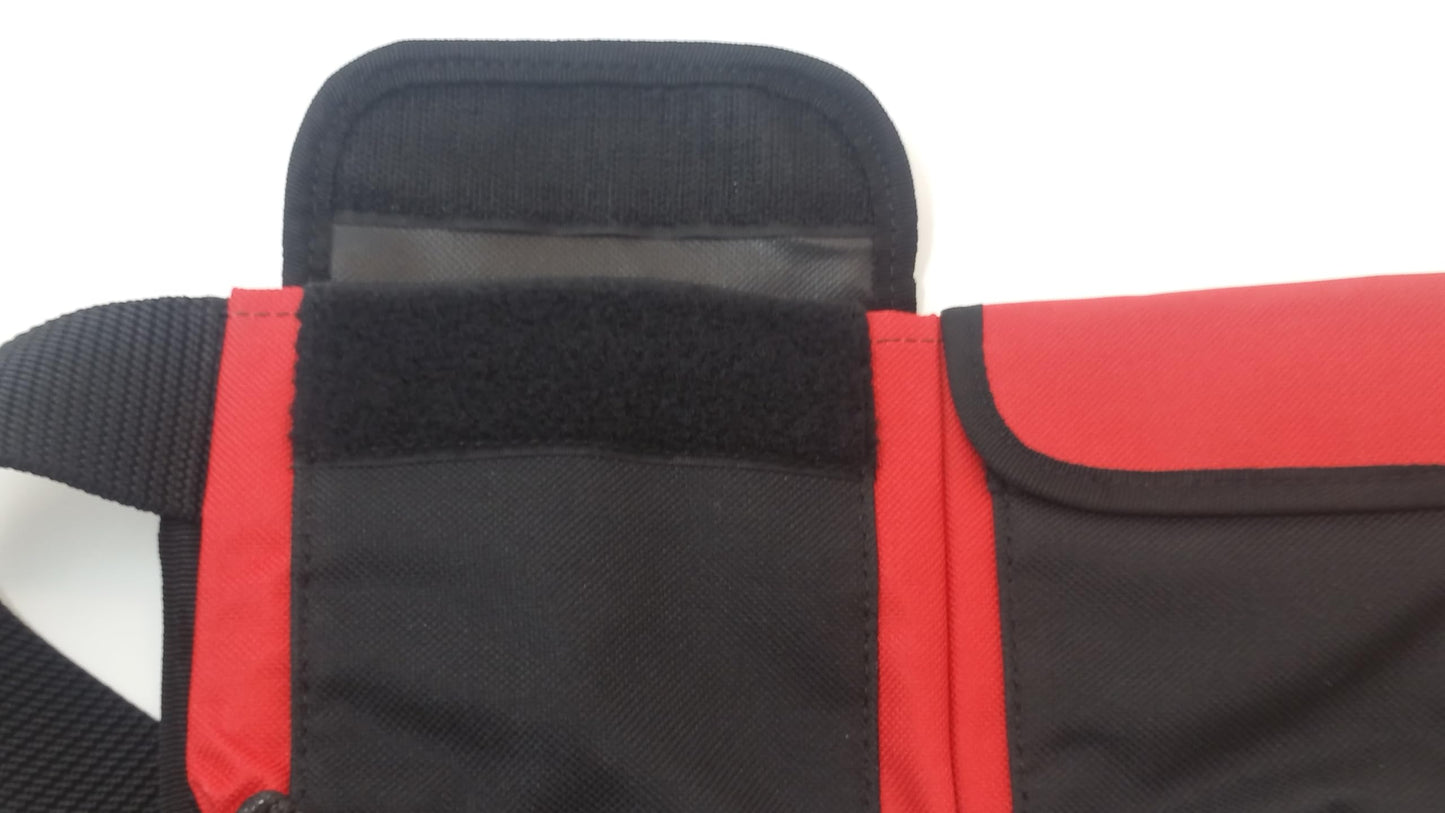 Diving Weight Belt,50mm Polypropylene Webbing, Stainless Steel Cam Buckle, Padded Protection, Available in Red, Blue, Yellow, Black from Akm Sports (red, Small)