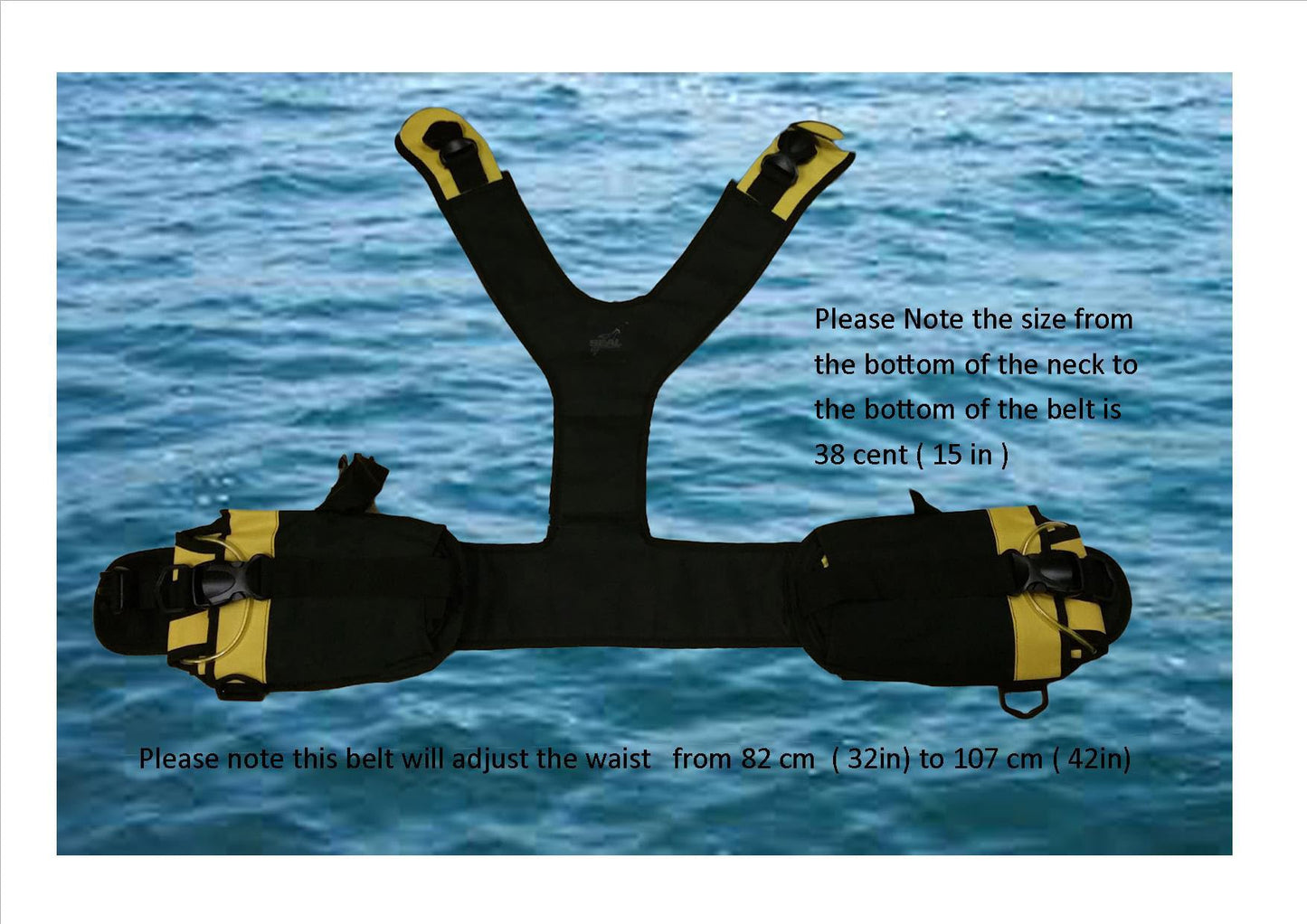 AKM SPORTS @akmsports.com Scuba Diving Weight Carry System (Adjustable, Small) S•Adjustable