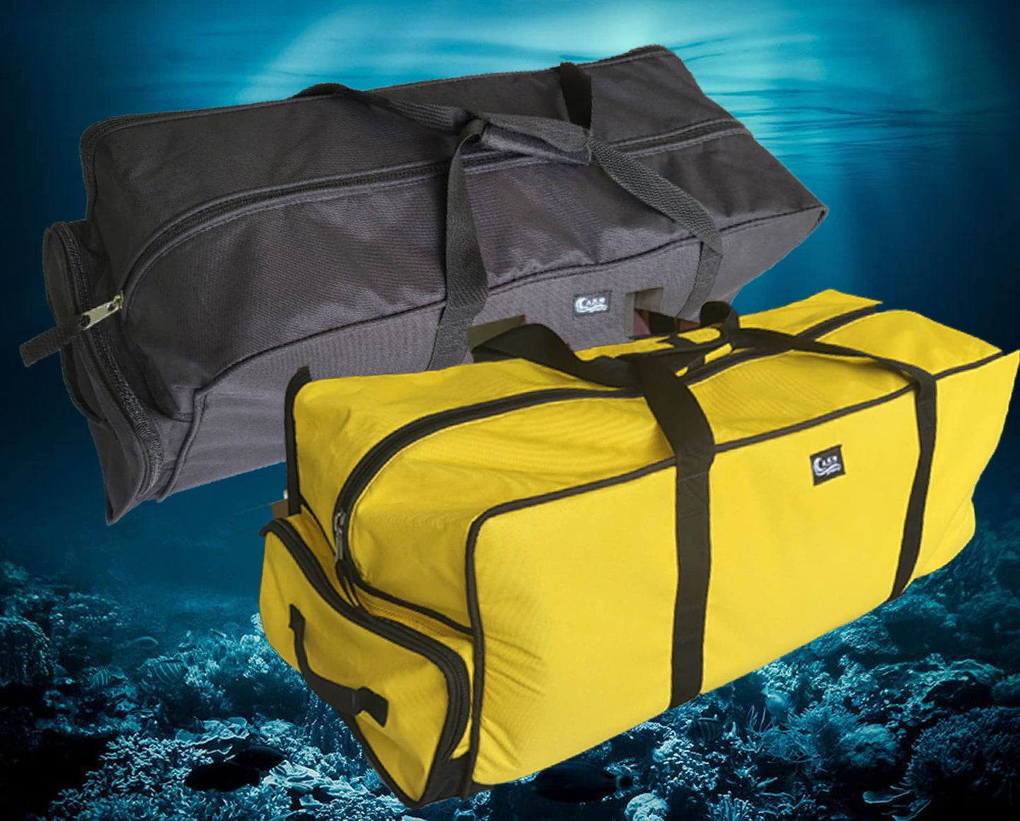 AKM sports 81Lt Roller Bag , With Built in Changing Mat for Diving ,Swimming , Beach , Gym , (Yellow ))