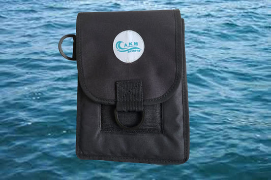 AKM-Scuba Diving Cargo Carying Leg, Strap On Pocket Large Black