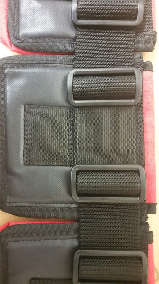 Scuba Diving Pocket Weight Belt-WEIGHT BELT (small 4 pockets 28''- 38'' (71-97 cm), red)