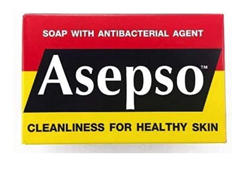4x Asepso Soap with Antibacterial Agent Cleanliness for Healthy Skin Original Made in Thailand