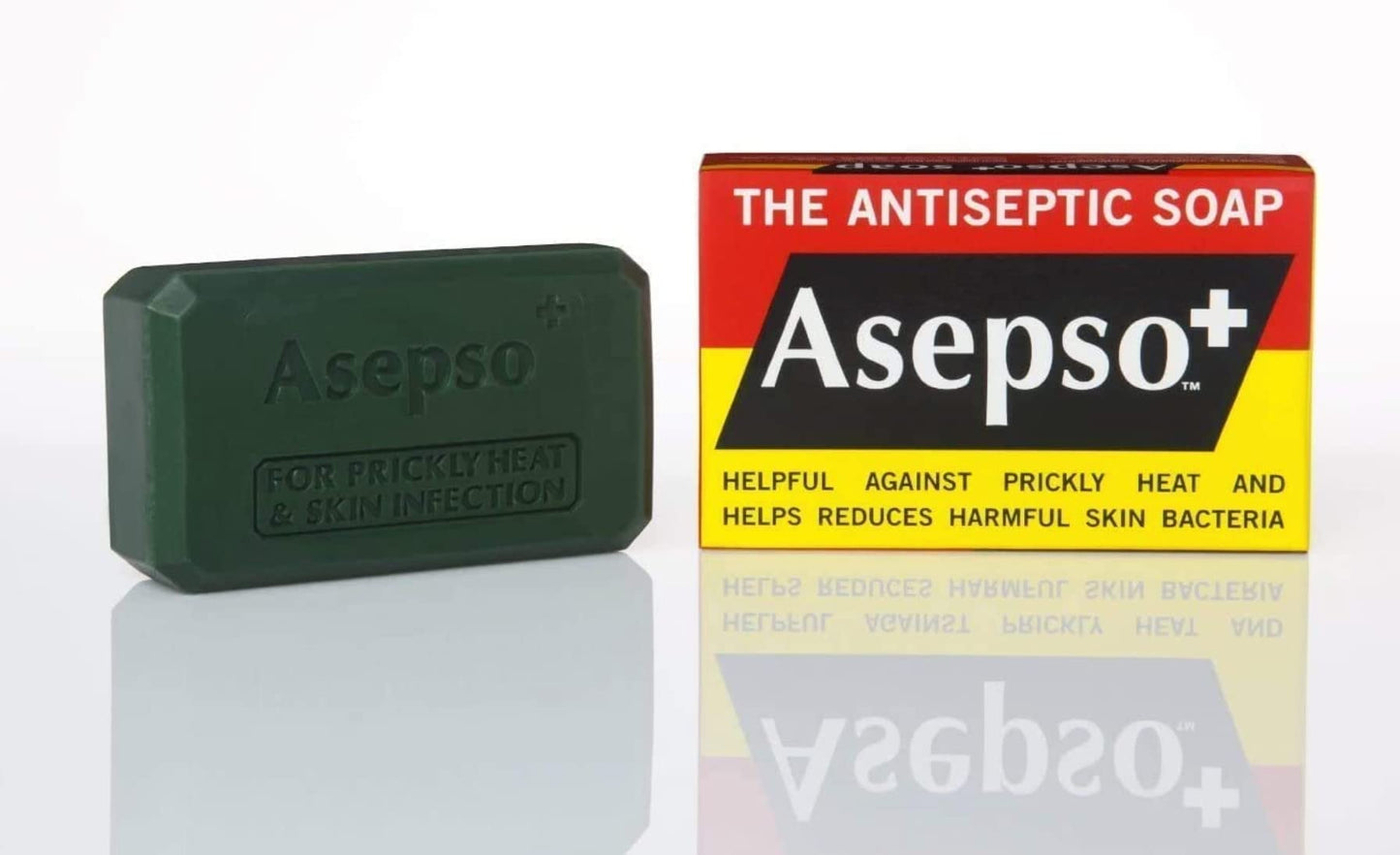 4x Asepso Soap with Antibacterial Agent Cleanliness for Healthy Skin Original Made in Thailand