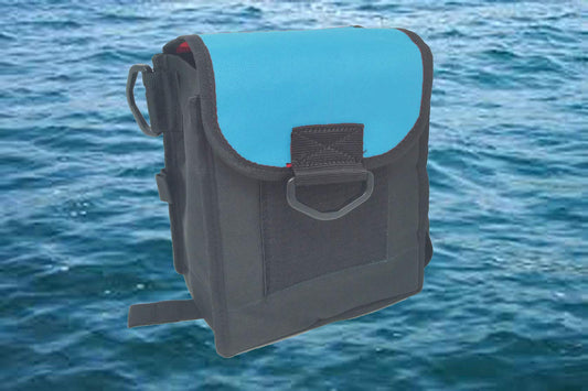 AKM-Scuba Diving Cargo Carying Leg, Strap On Pocket Large Blue