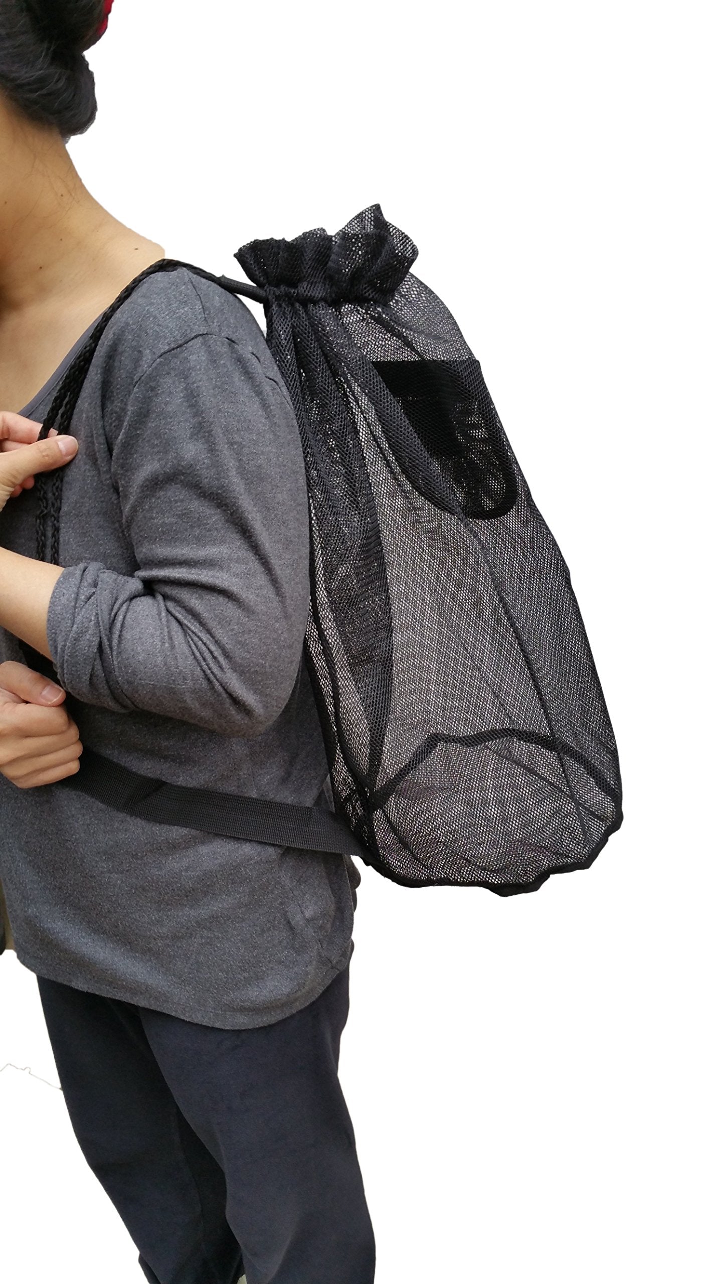 DRAW STRING RING MESH BAG ,SCUBA DIVING FOOTBALL ,HIKING ,CAMPING ,ANY SPORT (Small 30L 27x50cm)
