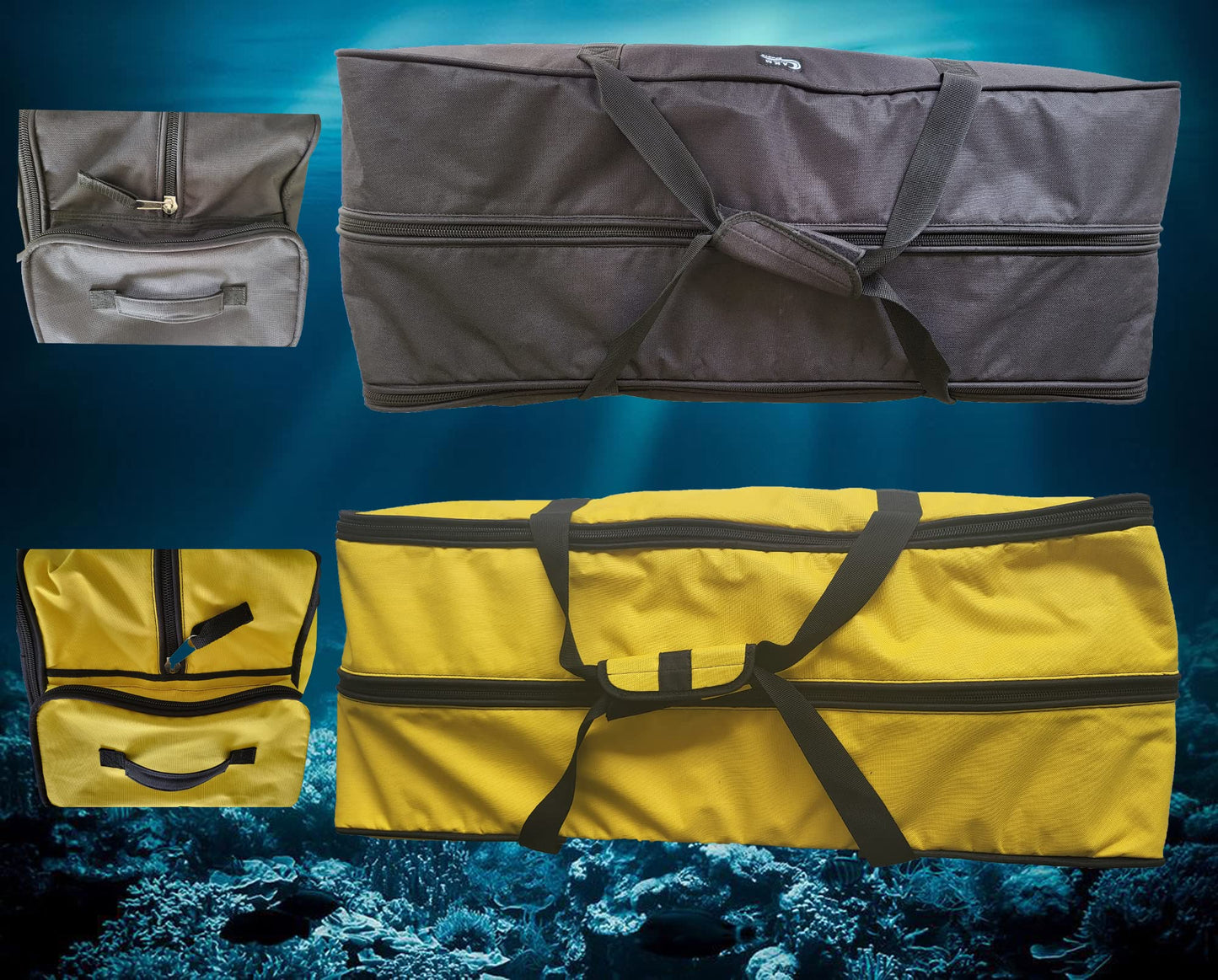 AKM sports 81Lt Roller Bag , With Built in Changing Mat for Diving ,Swimming , Beach , Gym , (Yellow ))