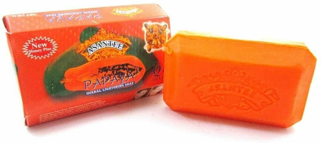 Asantee Thai Papaya Herbal Skin Whitening Soap 125g Pack of ...