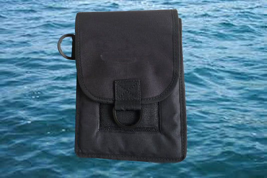 AKM-Scuba Diving Cargo Carying Leg, Strap On Pocket Large Black
